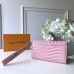 Louis Vuitton New Wave Long Wallet in Calfskin M63729 Pink