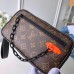 Louis Vuitton Men's Virgil Abhol Chain Clutch in Monogram Canvas M44458 2018