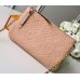 Louis Vuitton Monogram Empreinte Pochette Double Zip Bag M63919 Beige Doré 2019