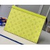 Louis Vuitton Monogram Canvas/Taiga Leather Pochette Voyage MM Bag Yellow 2019