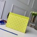 Louis Vuitton Monogram Canvas/Taiga Leather Pochette Voyage MM Bag Yellow 2019