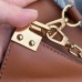 Louis Vuitton Taurillon Leather Dauphine MM Bag M53830 Beige/Red 2019