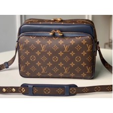 Louis Vuitton Monogram Canvas Patchwork Nil Slim Bag M51478 Blue 2019