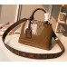 Louis Vuitton Monogram Canvas/Vernis Alma BB Bag M51926 Vert Bronze 2017