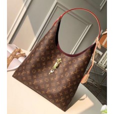 Louis Vuitton Monogram Flower Padlock Hobo Bag M43546 Beige 2018