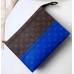 Louis Vuitton Monogram Pacific Blue Split Pochette Voyage MM Bag M63066 2018