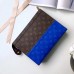 Louis Vuitton Monogram Pacific Blue Split Pochette Voyage MM Bag M63066 2018