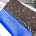 Louis Vuitton Monogram Pacific Blue Split Pochette Voyage MM Bag M63066 2018