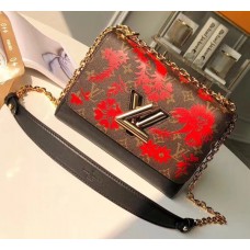 Louis Vuitton Monogram Blossom Red Twist MM Bag M43639 2018