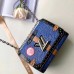 Louis Vuitton Summer Trunks EPI Twist MM Bag M54283 Denim Blue 2018