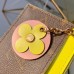 Louis Vuitton Flower Monogram Canvas Zipped Card Holder M67494 Yellow 2019