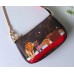 Louis Vuitton Monogram Canvas Mini Pochette Accessoires Bag Lions Print M63830