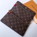 Louis Vuitton Monogram Canvas Chain Pochette Weekend Clutch Bag Bears Print M63857