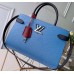 Louis Vuitton Epi Leather Twist Tote Bag M52873 Bleu Jean