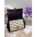 Louis Vuitton Black Losange Flap Bag in white