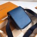 Louis Vuitton Men's Messenger Bag in Epi Leather M53497 Blue Azur 2017