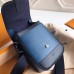 Louis Vuitton Men's Messenger Bag in Epi Leather M53497 Blue Azur 2017