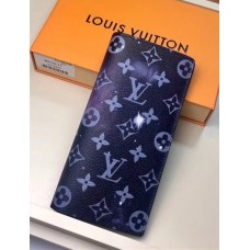 Louis Vuitton Men's Brazza Wallet M63871 Monogram Galaxy Canvas