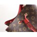 LOUIS VUITTON CHAMPAGNE NOE BUCKET BAG 2017 RED