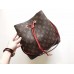 LOUIS VUITTON CHAMPAGNE NOE BUCKET BAG 2017 RED