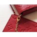 LOUIS VUITTON FELICIE THREE-IN- ONE CHAIN BAG 2017 RED