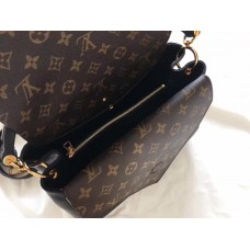 LOUIS VUITTON DOUBLE V HANDBAG 2017 CALFSKIN  BLACK&amp;CLASSIC PRINTING