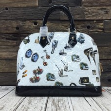 Louis Vuitton Stickers Monogram Vernis Alma PM Bag M50466 2015