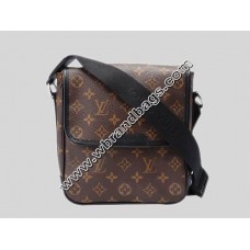 LOUIS VUITTON MONOGRAM MACASSAR CANVAS BASS PM SHOULDER BAG