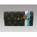 Louis Vuitton Monogram Groom Wallet with Zip Pocket Blue