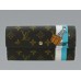 Louis Vuitton Monogram Groom Wallet with Zip Pocket Blue