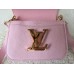 Louis Vuitton pink Vivienne LV Bag in clemence leather