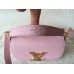 Louis Vuitton pink Vivienne LV Bag in clemence leather