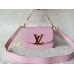 Louis Vuitton pink Vivienne LV Bag in clemence leather