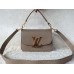 Louis Vuitton grey Vivienne LV Bag in clemence leather