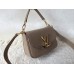 Louis Vuitton grey Vivienne LV Bag in clemence leather