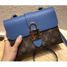 Louis Vuitton Monogram Canvas and Leather Locky BB Bag M44321 Bleu Jean 2019