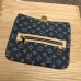 Louis Vuitton Monogram Denim Pochette Plate Clutch Bag