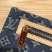 Louis Vuitton Monogram Denim Pochette Plate Clutch Bag