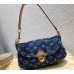 Louis Vuitton Monogram Denim Mini Pleaty Bag