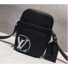 Louis Vuitton Supreme Eclipse Leather PM Crossbody Shoulder Bag Black 2017