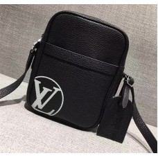 Louis Vuitton Supreme Eclipse Leather MM Crossbody Shoulder Bag Black 2017