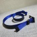 Louis Vuitton Monogram Eclipse Canvas Webbing On The Go Width 30mm Belt Blue 2018