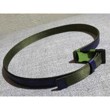 Louis Vuitton Monogram Eclipse Canvas Webbing On The Go Width 30mm Belt Green/Blue 2018