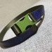 Louis Vuitton Monogram Eclipse Canvas Webbing On The Go Width 30mm Belt Green/Blue 2018