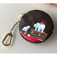 Louis Vuitton Monogram Canvas Round Coin Purse M62088 Polar Bears 2018