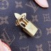 Louis Vuitton Monogram Canvas Flower Padlock Tote Bag M43551 Beige 2018