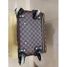 Louis Vuitton Pégase Légère 58 Damier Ebene Canvas Business Rolling Luggage Coffee