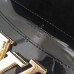 LOUIS VUITTON CHAIN VINTAGE PATENT LEATHER CHAIB BAG BLACK