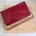 LOUIS VUITTON CHAIN VINTAGE PATENT LEATHER CHAIB BAG RED