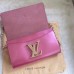 LOUIS VUITTON CHAIN VINTAGE PATENT LEATHER CHAIB BAG PINK